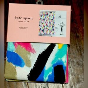 KATE SPADE SHOWER CURTAIN- PAINTBALL FLORAL - NEW!